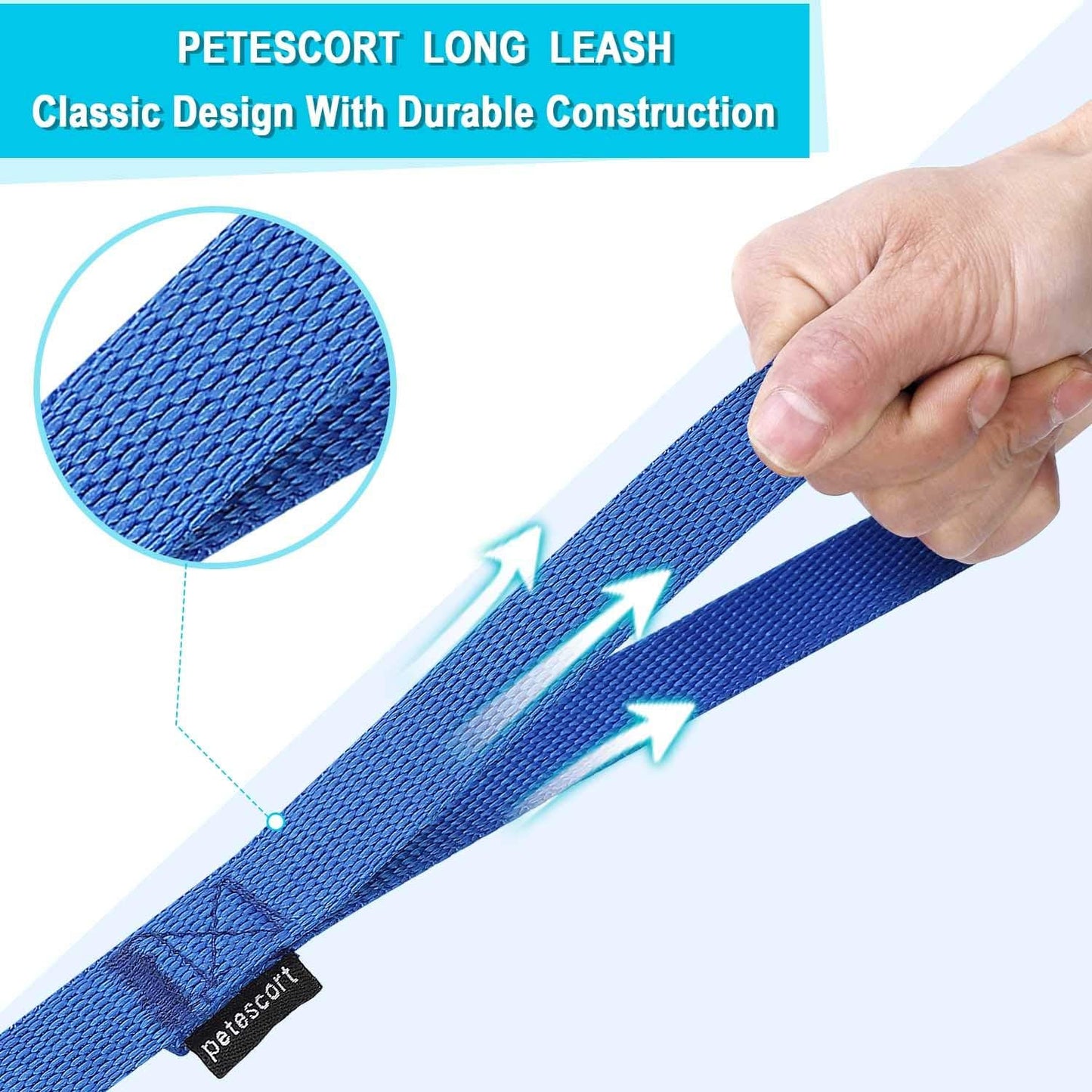 Dog Leash for Small Medium Large Dogs,Long Dog Leashes for Obedience Recall Training,Camping,20Ft,Blue